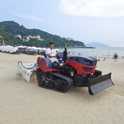 Macchina per pulire la spiaggia con schermo vibrante a controllo idraulico e peso 800 kg