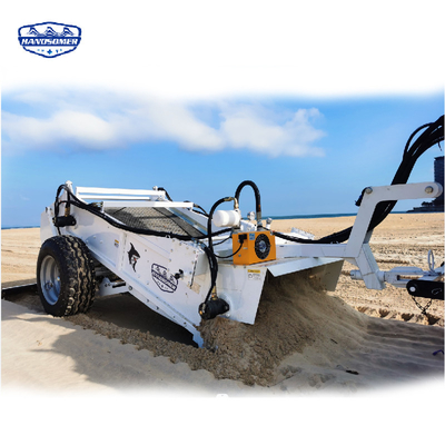 1200 kg Handsome Beach Cleaning Machine per operazioni di raccolta di pietre da 20000 a 30000 m'/h