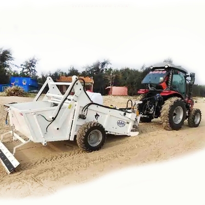 Sturdy HANDSOMER 1800 Tractor-Tracted Stone Picker Durable Beach Sand Cleaning Machine Prodotto ambientale