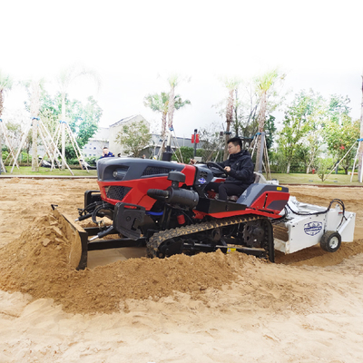 2200 KG Tractor Sand Sweepper per la pulizia ambientale della sabbia di spiaggia e lo smaltimento dei rifiuti