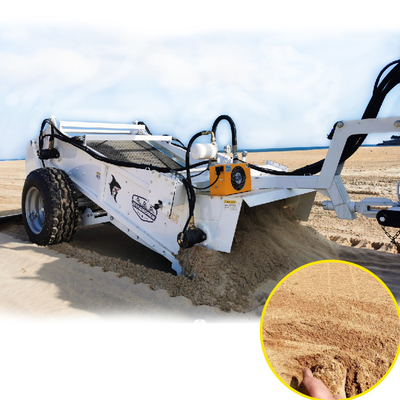 1400 70HP Handsome Tractor Attachment Steel Beach Cleaner Machine per il processo di pulizia