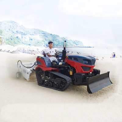 Le operazioni di pulizia della sabbia al mare semplificate con la spazzatrice di spiaggia di larghezza di pulizia di 1000 mm